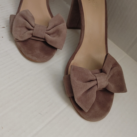 Kate Spade Suede Big Bow Sandals Size 9.5 M - Picture 7 of 11